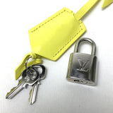 LOUIS VUITTON Bag Handbag Shoulder Bag Damier ・ facet Speedy Cube PM Brushed Shiny Calf Leather M48902 Yellow- Women Used Authentic