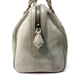 LOUIS VUITTON Handbag M48906 suede gray 2013 Illusion Line Speedy Cube PM Women Used Authentic