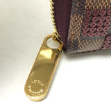 LOUIS VUITTON Long Wallet Purse N63714 Damier canvas/sequins Brown Damier Payette Zippy wallet unisex(Unisex) Used Authentic