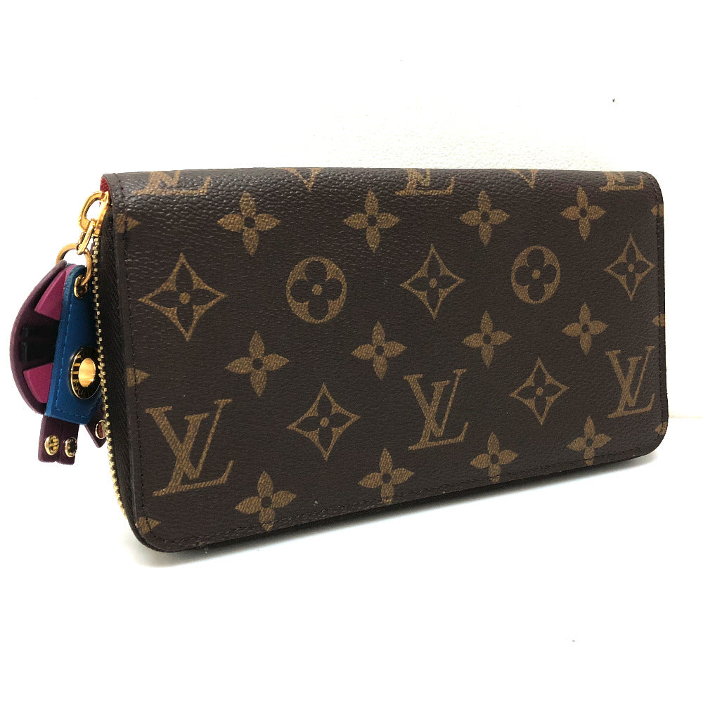 LOUIS VUITTON Long Wallet Purse M61364 Monogram canvas Brown Monogram zippy wallet totem Women Used Authentic