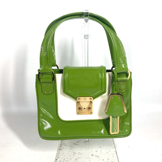 LOUIS VUITTON Handbag M92518 enamel green sack bicolour