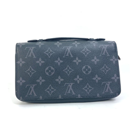 LOUIS VUITTON Long Wallet Purse M61698 Monogram Eclipse Canvas black Monogram Eclipse Zippy XL mens Used Authentic