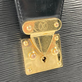 LOUIS VUITTON Business bag M54352 Epi Leather black Epi serviette fermoir mens Used Authentic