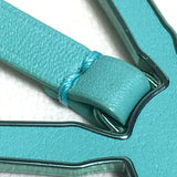 LOUIS VUITTON key ring M62738 leather Light blue type LV Rabbit Jeff Koons Women Used Authentic