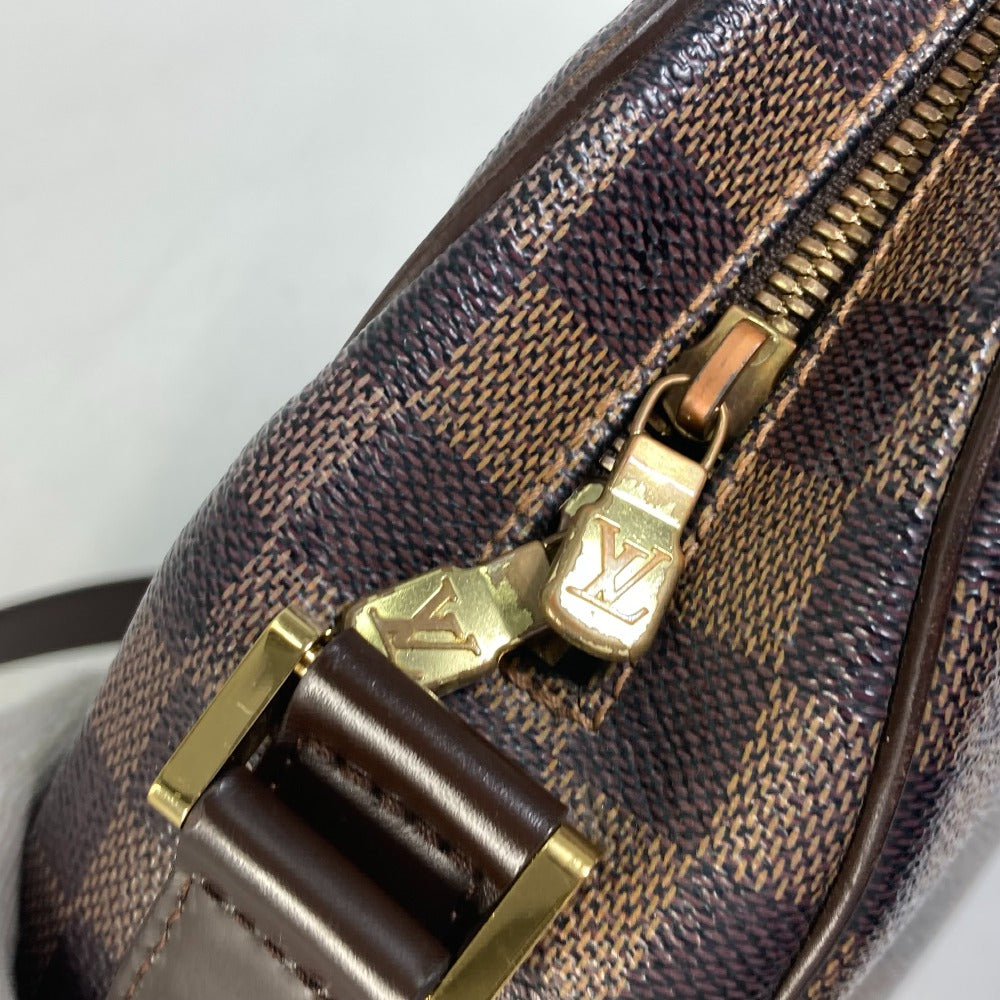 LOUIS VUITTON Shoulder Bag N51292 Damier canvas Brown Damier Ipanema GM Women Used Authentic