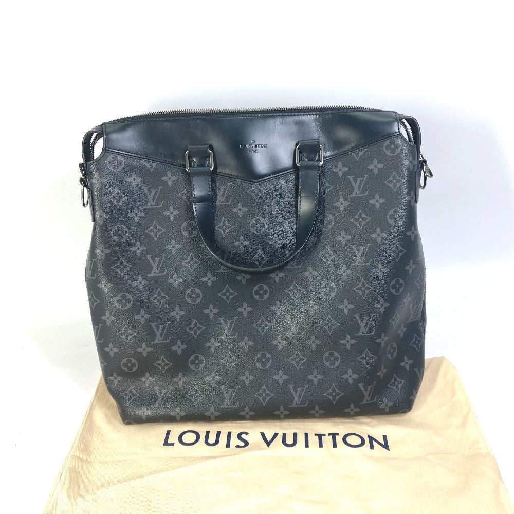 LOUIS VUITTON Tote Bag M40567 Monogram Eclipse Canvas black Monogram Eclipse Tote Explorer mens Used Authentic