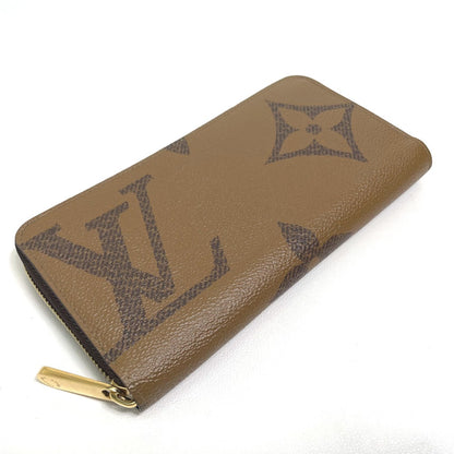 LOUIS VUITTON Long Wallet Purse M69353 Monogram canvas Brown Monogram Giant Zippy wallet Women Used Authentic