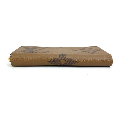 LOUIS VUITTON Long Wallet Purse M69353 Monogram giant canvas Brown Monogram Giant Zippy wallet Women Used Authentic