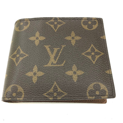 LOUIS VUITTON Folded wallet M62288 Monogram canvas Brown logo Portefeuille Marco NM Women Used Authentic