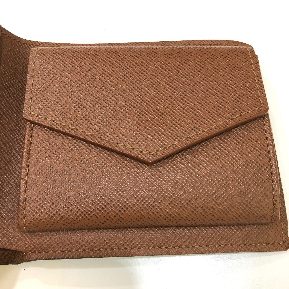 LOUIS VUITTON Folded wallet M62288 Monogram canvas Brown logo Portefeuille Marco NM Women Used Authentic