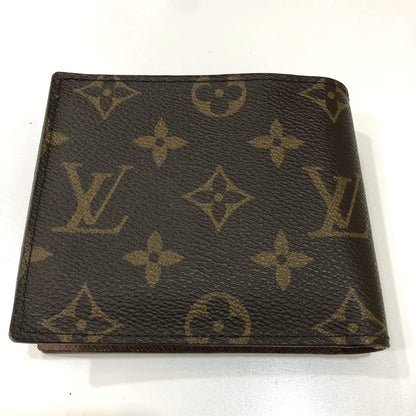 LOUIS VUITTON Folded wallet M62288 Monogram canvas Brown logo Portefeuille Marco NM Women Used Authentic