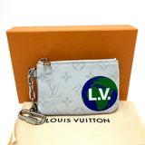 LOUIS VUITTON Coin case Coin Pocket Wallet Zipped pouch PM Monogram canvas M67809 white unisex(Unisex) Used Authentic
