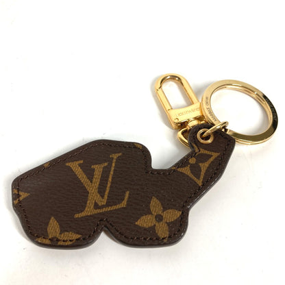 LOUIS VUITTON key ring M68865 leather gold glasses glasses eyewear Portocre 1.1 Millionaire Women Used Authentic