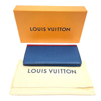 LOUIS VUITTON Long Wallet Purse M68718 Epi Leather Blue x red x green Epi Portefeuille・Brother NM unisex(Unisex) Used Authentic