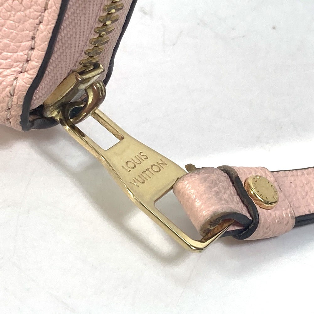 LOUIS VUITTON Long Wallet Purse M80403 Monogram Ann Platt Leather pink Monogram Empreinte by the Pool Zippy wallet Women Used Authentic