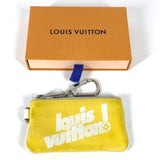 LOUIS VUITTON Coin case Wallet Coin Pocket with keyring Everyday LV Pochette Cre leather M80845 yellow mens Used Authentic
