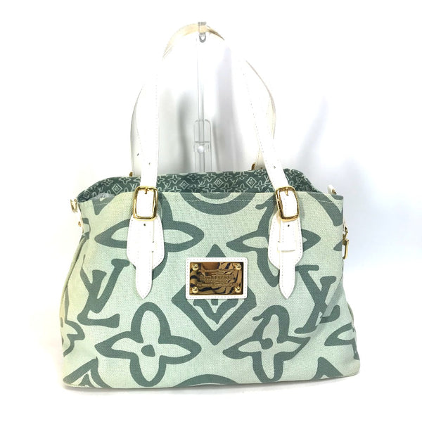 LOUIS VUITTON Tote Bag Bag Shoulder Bag Cruise line Taicienne PM canvas M95678 green Women Used Authentic