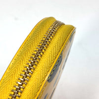 LOUIS VUITTON Coin case M91569 Patent leather yellow Kusama Yayoi Collaboration Portonne-Chapeau Women Used Authentic