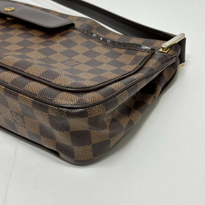 LOUIS VUITTON Shoulder Bag N51129 Damier canvas Brown Damier Aubagne Women Used Authentic