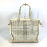 LOUIS VUITTON Handbag M95416 Leather / patent leather Beige off-white street shopper PM Tote Bag Women Used Authentic