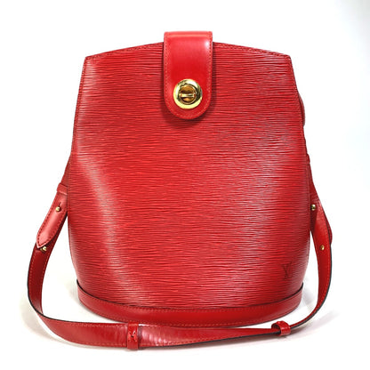 LOUIS VUITTON Shoulder Bag M52257 Epi Leather Red Epi Cluny Women Used Authentic