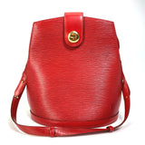 LOUIS VUITTON Shoulder Bag M52257縲 Epi Leather Red Epi Cluny Women Used Authentic
