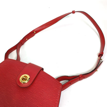 LOUIS VUITTON Shoulder Bag M52257 Epi Leather Red Epi Cluny Women Used Authentic