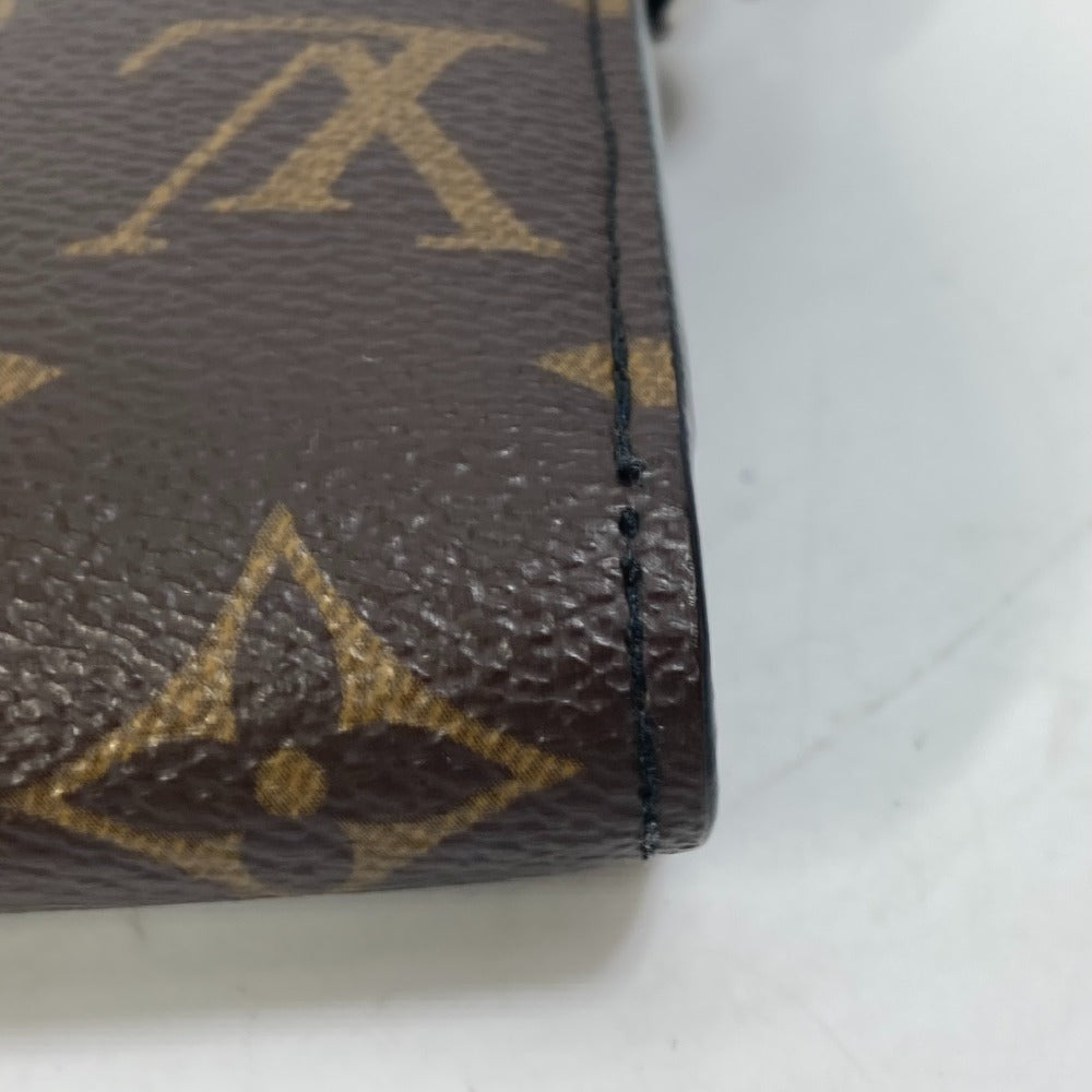 LOUIS VUITTON Long Wallet Purse M69407 Monogram canvas Brown Monogram macacer Zippy Dragonne mens Used Authentic