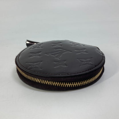 LOUIS VUITTON Coin case M91386 Monogram Vernis purple Monogram Vernis portomone ecruil Women Used Authentic