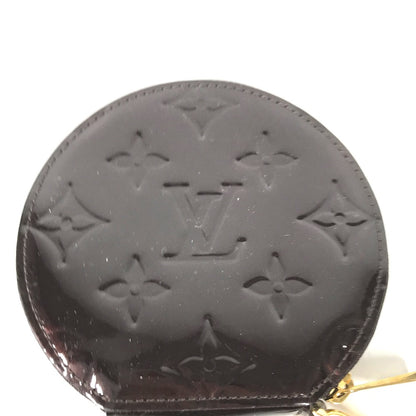 LOUIS VUITTON Coin case M91386 Monogram Vernis purple Monogram Vernis portomone ecruil lis Women Used Authentic