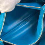 LOUIS VUITTON Shoulder Bag 2WAY Crossbody Handbag Bag Tote Bag Mira MM leather M55023 blue Women Used Authentic