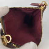 LOUIS VUITTON Shoulder Bag N63091 Damier canvas Brown Damier Pochette Mira MM Women Used Authentic
