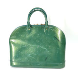 LOUIS VUITTON Handbag M93628 Monogram Vernis green Monogram Vernis Alma GM Women Used Authentic