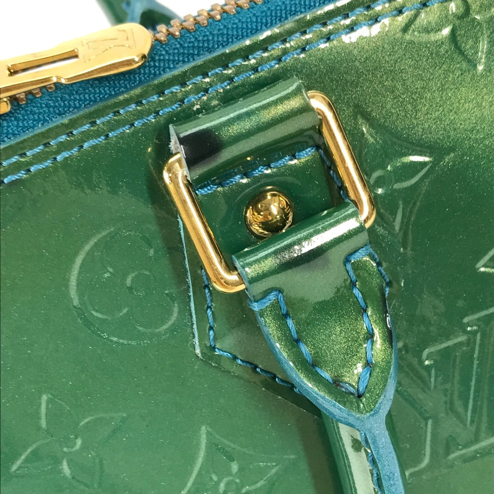 LOUIS VUITTON Handbag M93628 Monogram Vernis green Monogram Vernis Alma GM Women Used Authentic