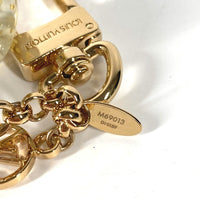 LOUIS VUITTON key ring Bag charm snow globe eiffel tower bag charm metal M69013 gold Women Used Authentic