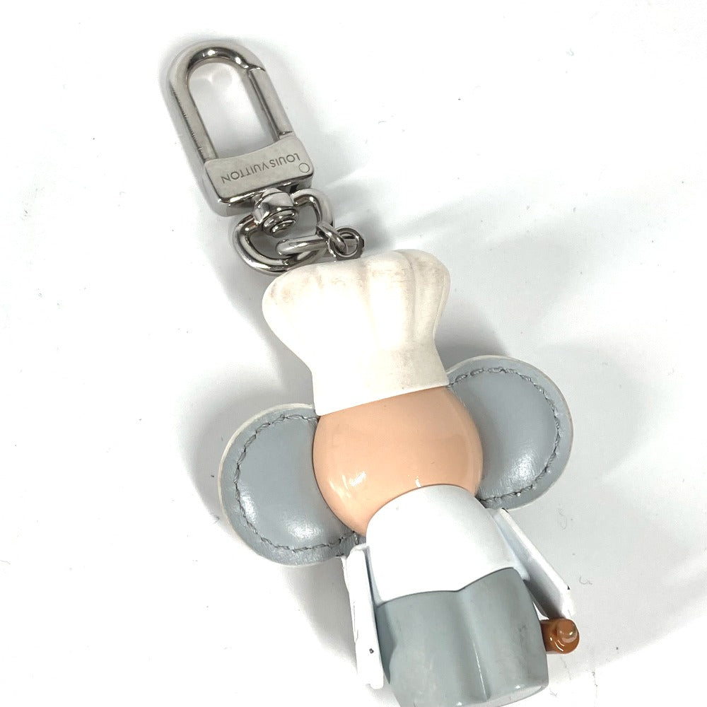 LOUIS VUITTON key ring M01467 metal white Bag charm Vivienne Baker Women Used Authentic