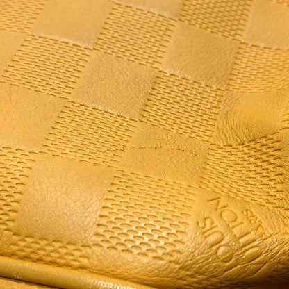 LOUIS VUITTON Tote Bag ‚m41228 Damier Anfini Leather yellow Damier Infinie Tadao mens Used Authentic