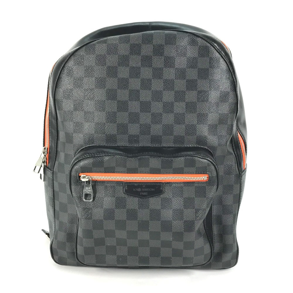 LOUIS VUITTON Backpack N42403 Damier Grafitto Canvas black Damier Grafitte Josh mens Used Authentic