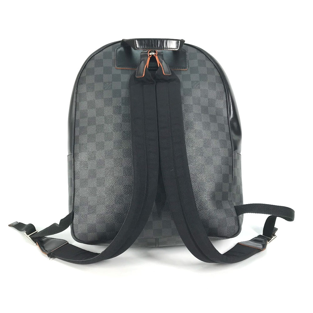 LOUIS VUITTON Backpack N42403 Damier Grafitto Canvas black Damier Grafitte Josh mens Used Authentic