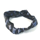 LOUIS VUITTON hair accessory M77432 silk blue hair band Flight Mode Collection Headband Sofa Women Used Authentic