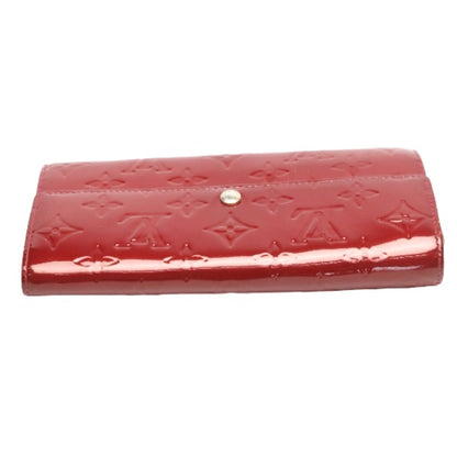 LOUIS VUITTON Long Wallet Purse M93530 Monogram Vernis Pomdamul Long wallet with 2-fold zipper Monogram Vernis Portefeuille Sara Women Used Authentic