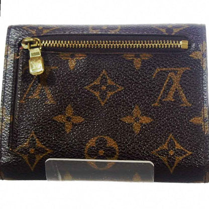 LOUIS VUITTON Tri-fold wallet M58013 Monogram canvas Brown Portefeuille and Koala Monogram with coin pocket Women Used Authentic