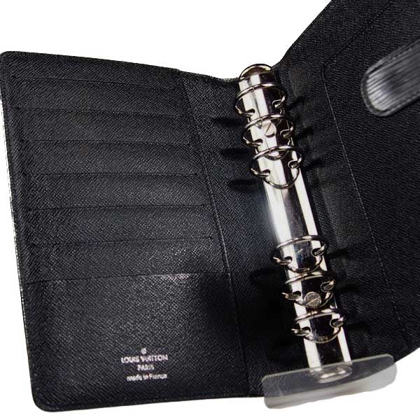 LOUIS VUITTON Notebook cover R20042 Epi Leather Noir Agenda MM Epi System notebook cover unisex(Unisex) Used Authentic