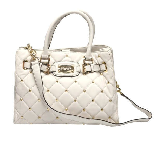 MICHAEL KORS Handbag 2WAYShoulder Bag Calfskin white Women Used Authentic