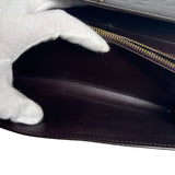 LOUIS VUITTON Long Wallet Purse Portefeuille Sarah Vernis With 2-fold zipper Monogram Vernis M93524 Amarrant Women Used Authentic
