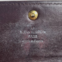 LOUIS VUITTON Long Wallet Purse Portefeuille Sarah Vernis With 2-fold zipper Monogram Vernis M93524 Amarrant Women Used Authentic