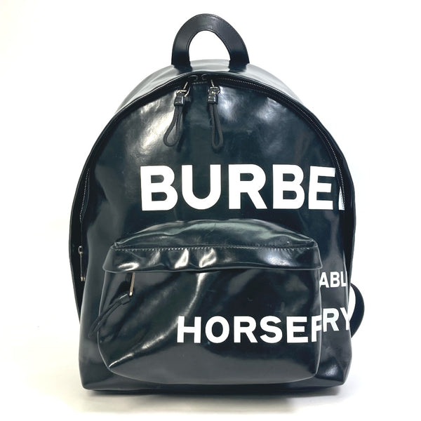 BURBERRY Backpack Backpack ML JETT Horseferry Coated canvas 8021908 black mens Used Authentic