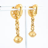 CHANEL Earring bell Plated Gold gold Women Used Authentic