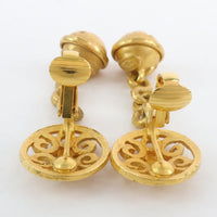 CHANEL Earring bell Plated Gold gold Women Used Authentic