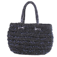ANTEPRIMA Handbag ribbon Braid wire cord black Women Used Authentic